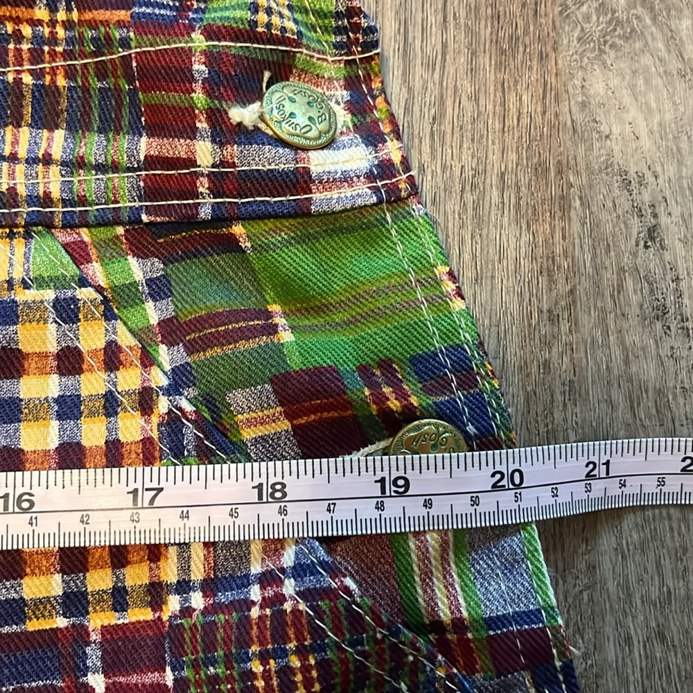 Oshkosh Bgosh Vtg 60’s Vestbak union Maid!!denim plaid overalls dead stock NWOT! - Picture 14 of 16